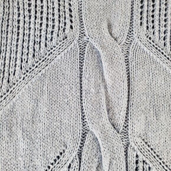 🔺️Cabi Blue Silk Blend Knit Hi-Low Sleeveless Sweater XSmall - Picture 6 of 14